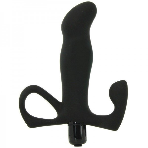 Optimale Vibrating Silicone P-Spot Massager (Black) — image 5 of 5
