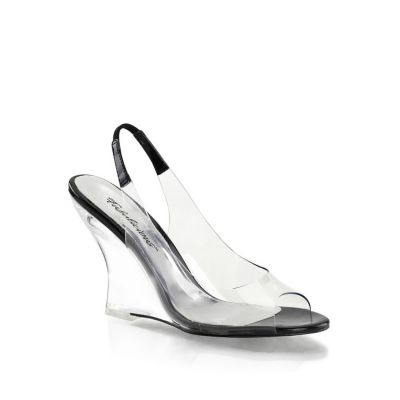 Fabulicious by Pleaser Clear Wedges