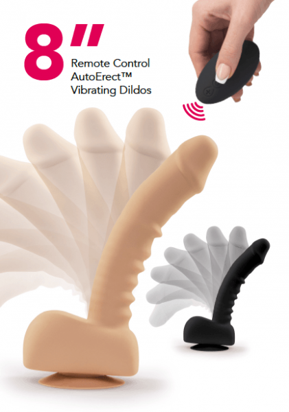 UPRIZE RISING 8 INCH VIBRATING REALISTIC DILDO