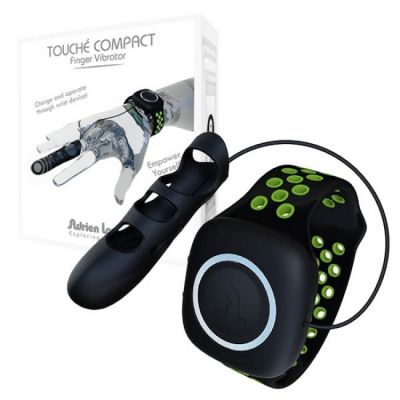 Touche Compact Finger Vibrator Green Black