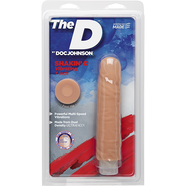 The D Shakin D 7" Vibrating Realistic Dong