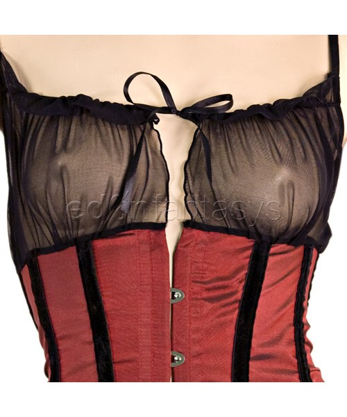Corset style babydoll set