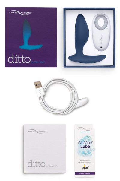 We-Vibe Ditto 3.5" Vibrating Butt Plug With Remote & App
