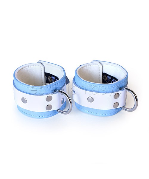 Blue jaguar wrist cuffs