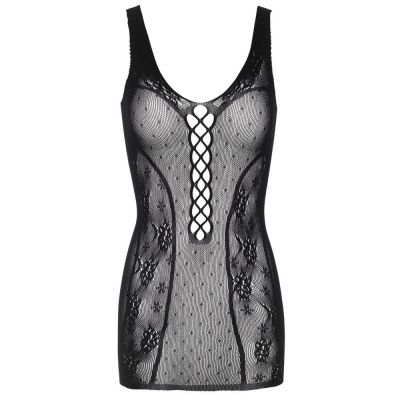 Leg Avenue Dress with Dotted Mesh