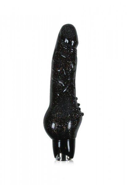 Starlight Gems Aries - Vibrating Dildo (Black)