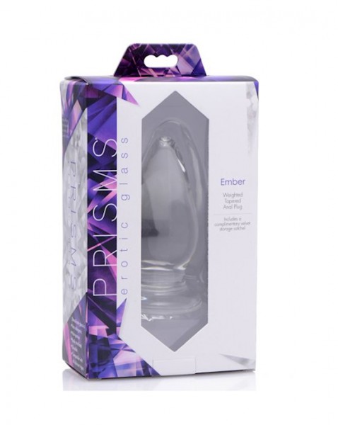 Ember Weighted Tapered Anal Plug - Clear — image 5 of 10