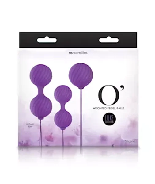 Luxe O Weighted Kegel Balls Purple — image 9 of 9