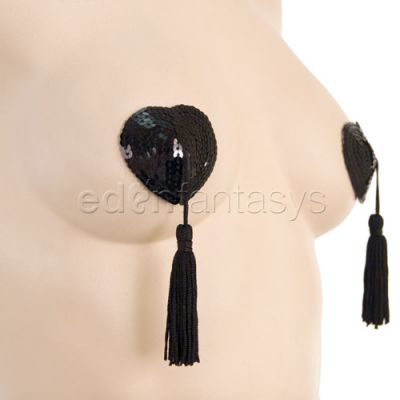 Sequin pasties with tassels