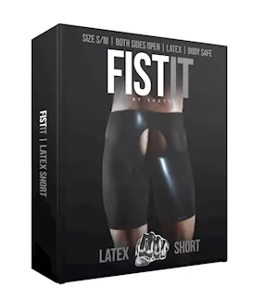 Latex Unisex Fisting Short - Black - L/XL — image 6 of 8