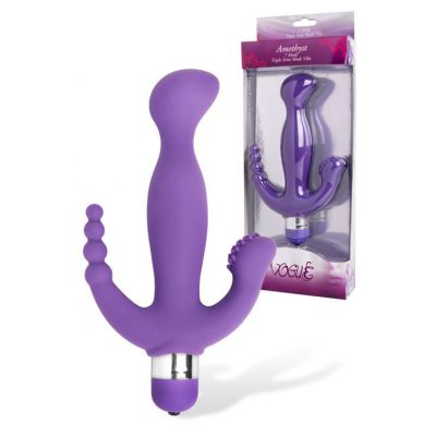 Vogue 8 Triple Stimulation Clitoral G spot Anal Vibrator