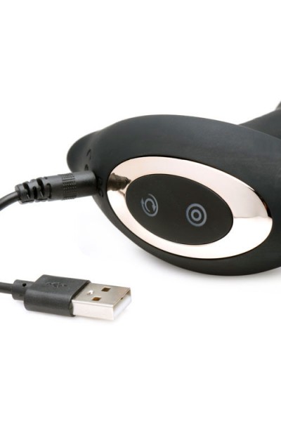 Prostatic Play 6.75" Curved Rotating Prostate Massager with Remote