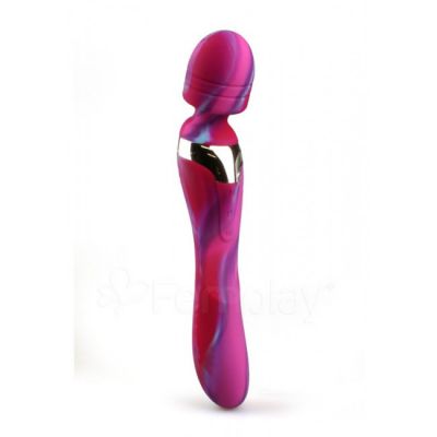 Colourful Camo Beja 2 in 1 Wand Vibrator Pink