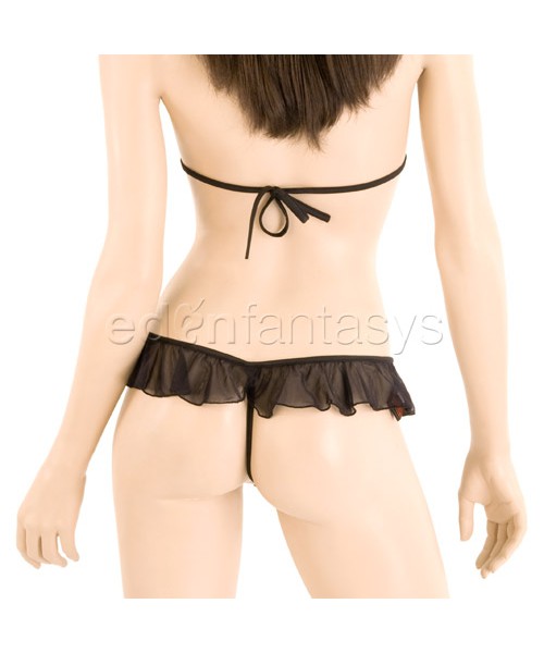 Gathered mesh teddy