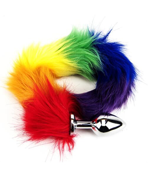 Furry Fantasy Rainbow Tail Butt Plug — image 5 of 7