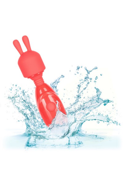 California Exotic 4" Vibrating Silicone Massager with 3 Attachments