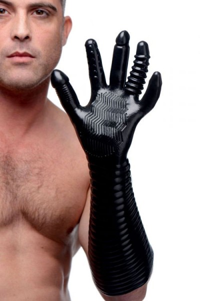 Master Series Pleasure Poker Textured Fisting Glove