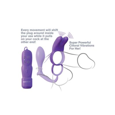Pipedream Vibrating Rabbit Cock Ring with Anal Plug