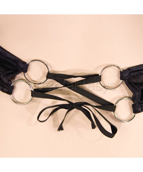 Harness dress with rings