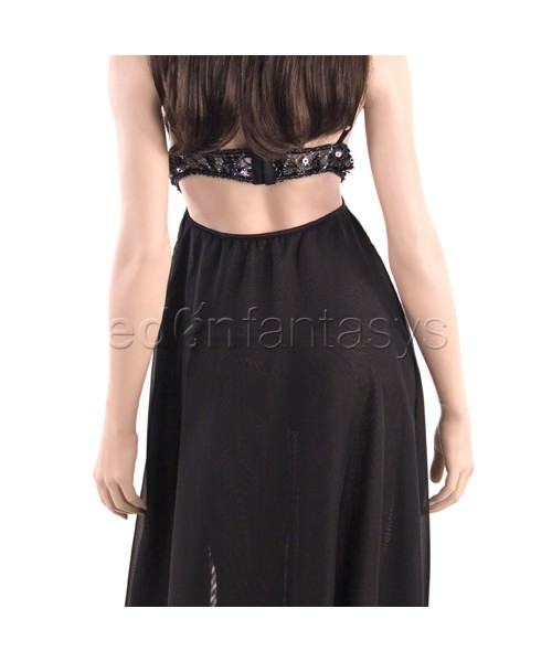 Sequin seduction gown and g-string