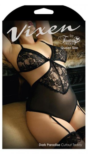 Dark Paradise Cutout Teddy - One Size & Queen Size Available