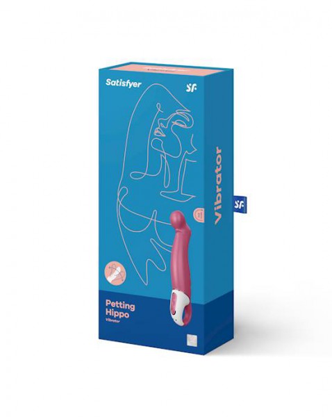 Satisfyer Petting Hippo 9" Silicone G-Spot Vibrator