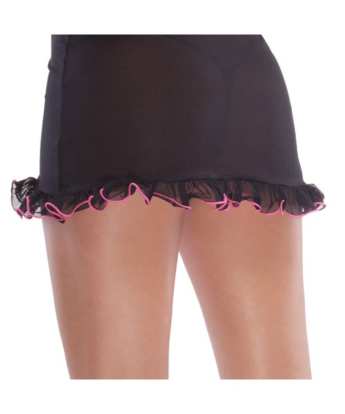 Bow mesh chemise