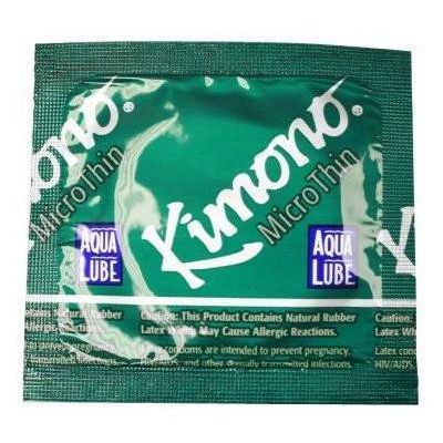 Kimono Micro Thin Aqua Lube Condom Box of 12