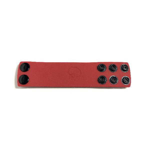 Boneyard 1.5inch Silicone Ball Strap - 3 Snap - Red