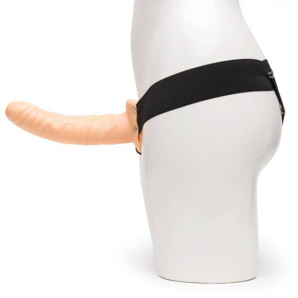 Lovehoney Perfect Partner Unisex Hollow Vibrating Strap-On 8 Inch