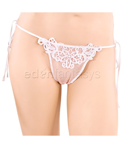 Open front cami and thong