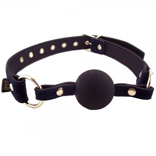 Rouge Fifty Times Hotter Ball Gag - Blue