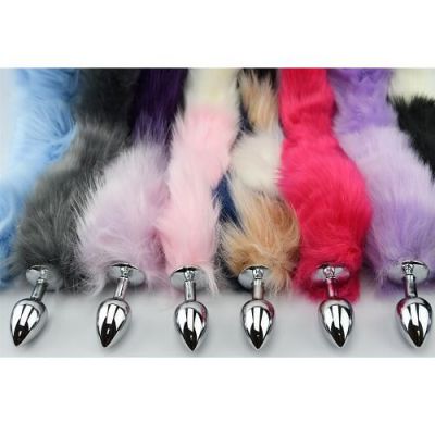 Lucky Dip Metal Butt Plug with Faux Fur Tail