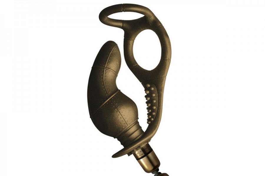 Dr Rocco’s Dauntless Cock Ring with Vibrating Butt Plug