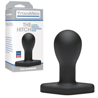 The Hitch Anal Bulb 4 Inch Black Round Anal Bulb by TitanMen