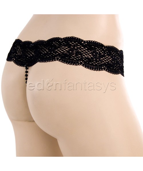 Jeweled pearl g-string