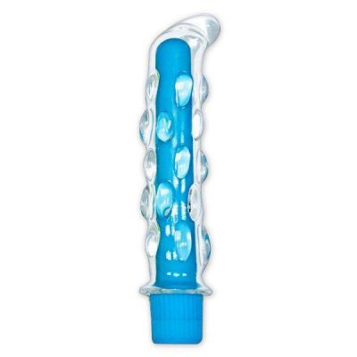 Neon Blue Glass Vibrator