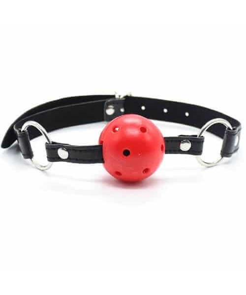Bound to Please Breathable Ball Gag Red