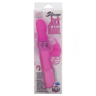 Silicone Jack Rabbit Vibrator Pink