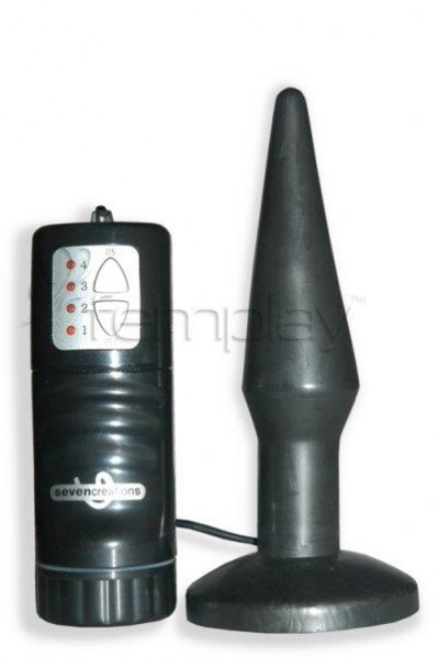 Pure Butt Plug Vibrating Small - Black