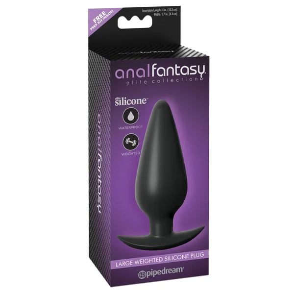 Anal Fantasy Elite Large Weighted Silicone Plug — image 23 of 24