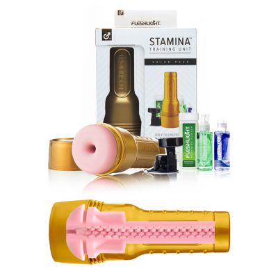 FleshLight Pink Pure Stamina Training Unit Masturbator Value Pack 5 Pce