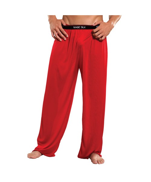 Knit silk pants