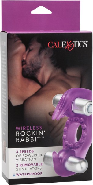 Wireless Rockin' Rabbit Waterproof Vibrating Cock Ring
