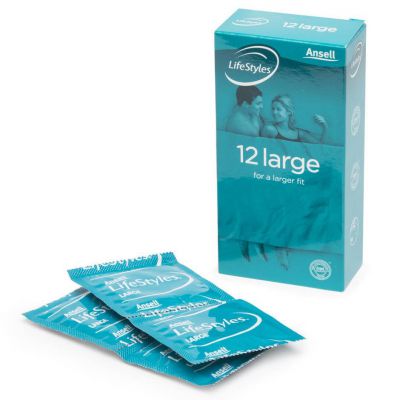 Ansell LifeStyles Large Condoms 12 Pack