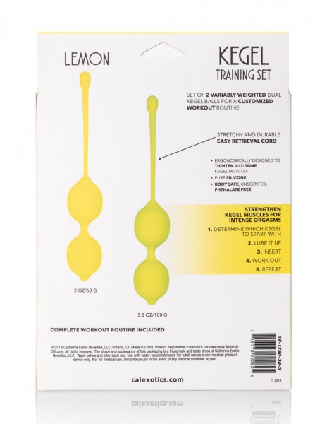 Kegel Training Set - Lemon