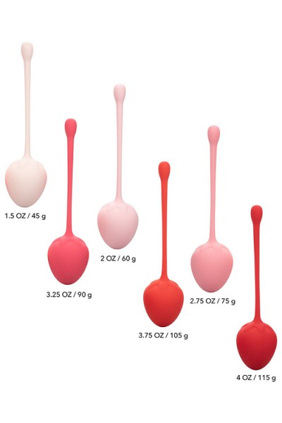 California Exotic Strawberry Kegel Training Set (6 Pce)
