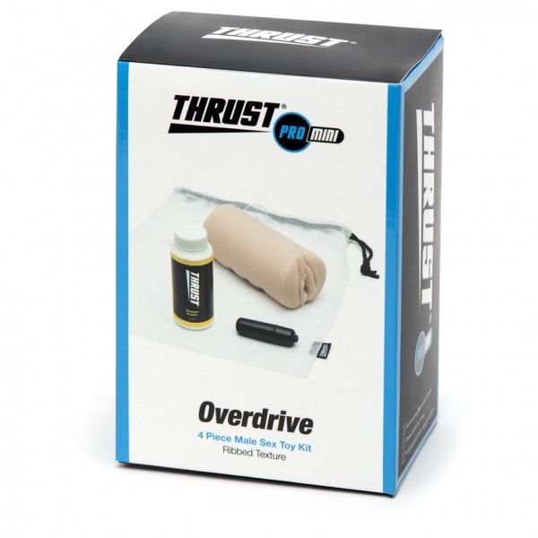 THRUST Pro Mini Overdrive Self-Lubricating Male Masturbator Kit 9.1oz