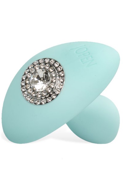 Jopen Audrey Vibrating 3.8" Butt Plug with Crystal Base & Remote
