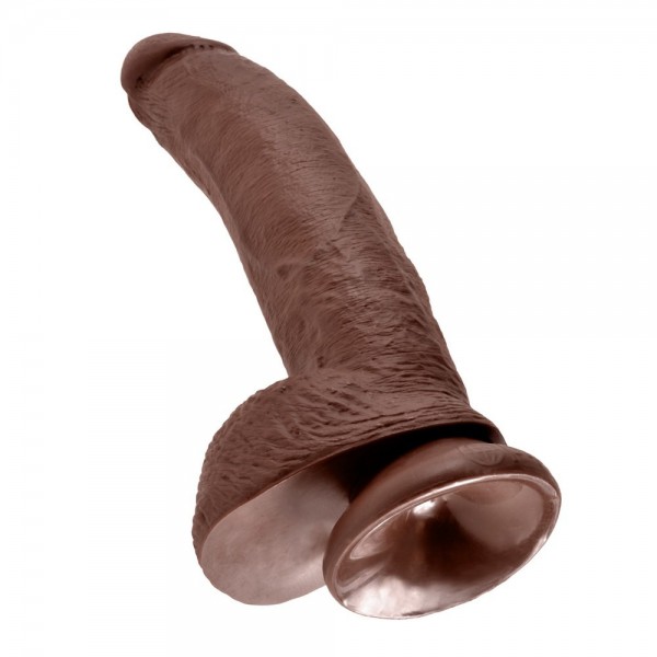 King Cock 9 Inch Realistic Dildo With Balls and Suction Cup
